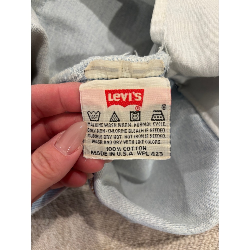 Vintage 90s Levi's 501 Cutoff Shorts Made in USA High Waisted Distressed Sz 30 - Picture 3 of 7